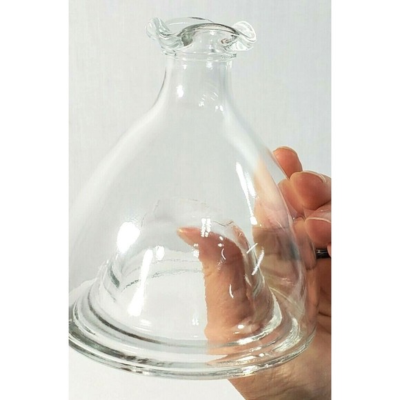 RARE Decorative Italian MOD DEP  Clear Glass Bottle OIL VINEGAR WINE Decanter - Picture 5 of 12